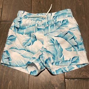 NWT Janie and Jack Palm Print Swim Trunks